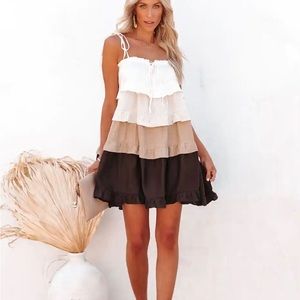 Baby doll ruffle dress